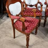 Suite of four armchairs, Louis-Philippe style - 1980s