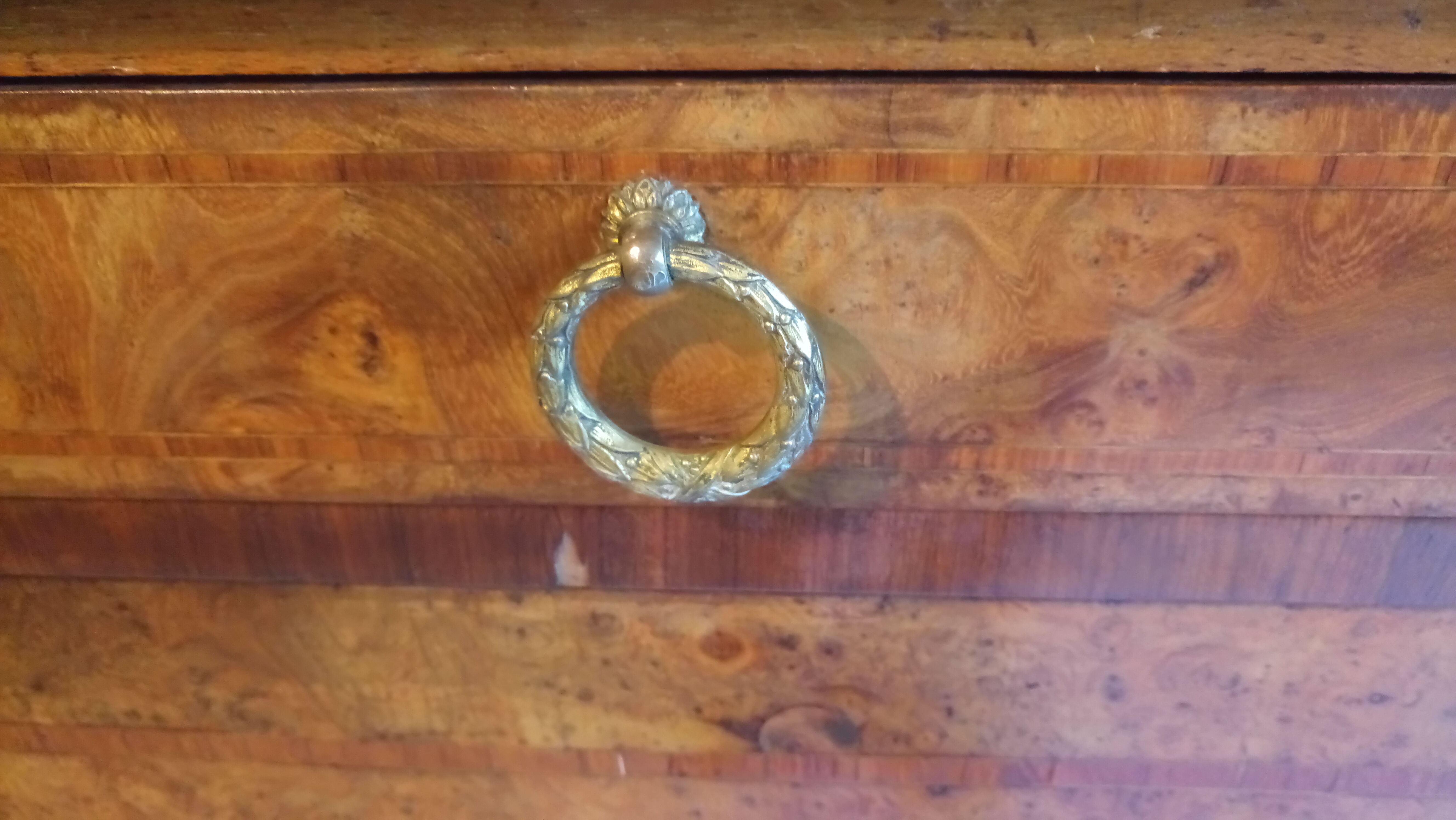 Buffet in bronze and marquetry 19th
