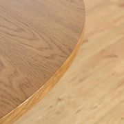 Mid-century modern oak round dining table, Denmark, 1970s