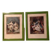 Paire de gravures érotiques début XIX°s