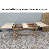 Stripped and extendable farm table