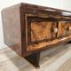Tuscan Art Decò dressing table from the 1940s in walnut burl