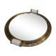Art deco brass mirror tray