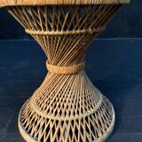 Rattan pot cover 1960