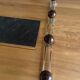 Wooden ball wall coat rack
