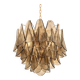 Contemporary Modern Smoked-Fumè "Rondini" Murano Glass Chandelier