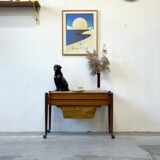 Mobile sewing table, N. Simonsen, Denmark 1960s, mid-century, vintage