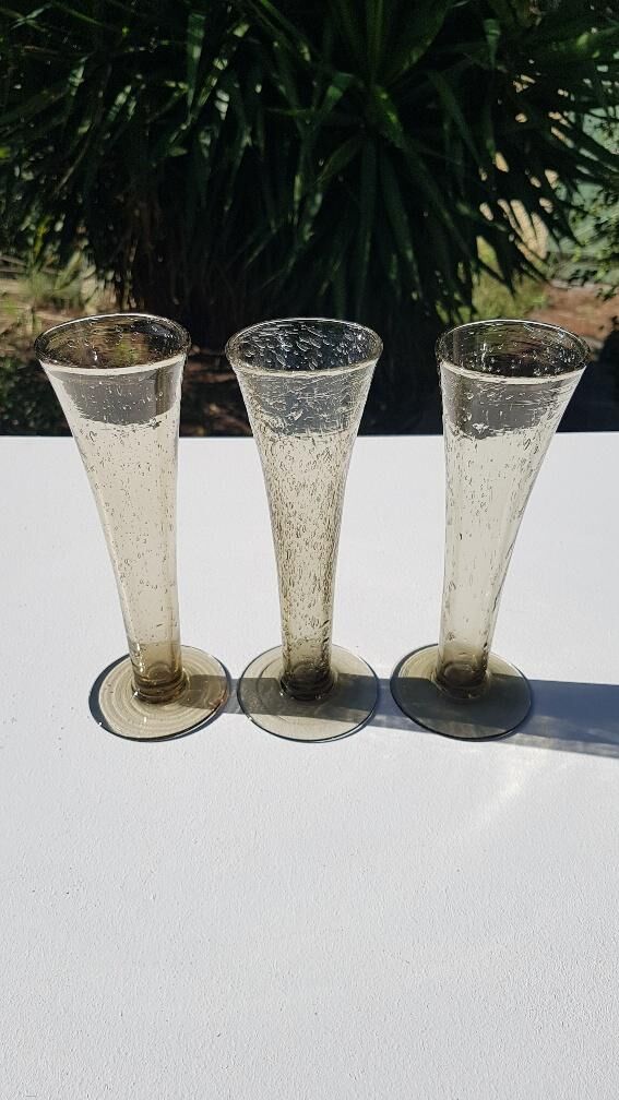 6 allain Guillot champagne flutes