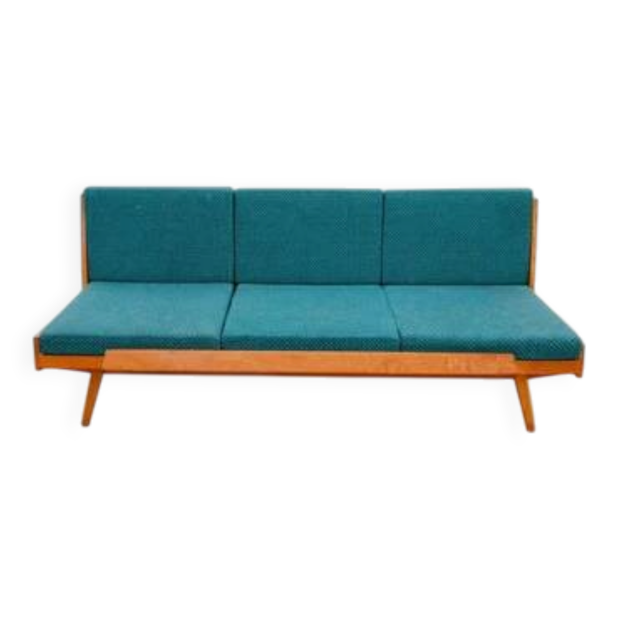 Mid-century folding sofabed by Drevotvar, 1970s, Czechoslovakia