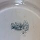 9 plates white background, light green pattern, 1930s Iron Earth