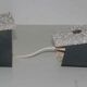 Paire d'appliques vintage en perspex