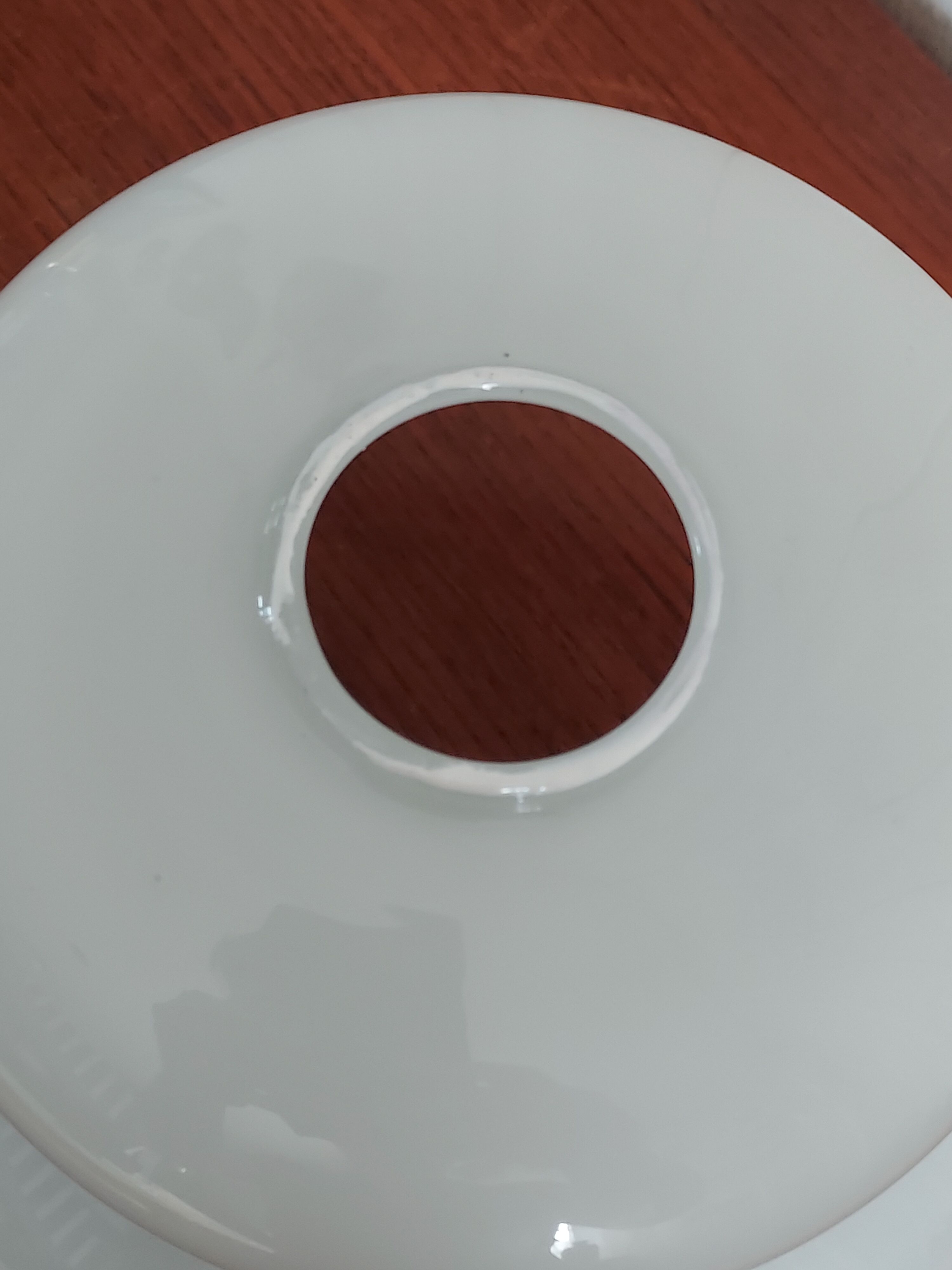 Abat jour opaline avec dorure