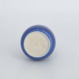 Small Mid-Century Scandinavian Modern Collectible Blue Stoneware Vase by Gunnar Borg, Set of 3