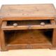 Art Deco showcase in Burmese teak