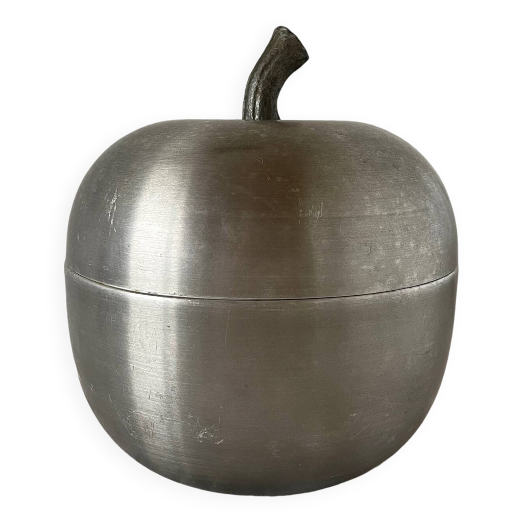 SEAU À GLAÇONS Luxium Vintage Forme Poire en métal avec effet marbré années 70 EUR 65,00 - FR