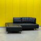 Black Leather De Sede DS-165 Sofa