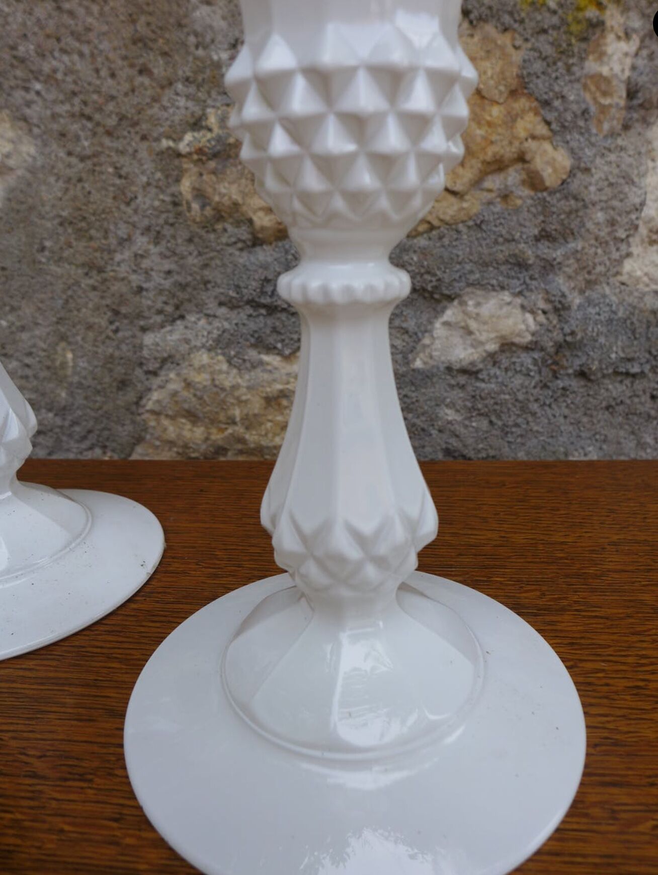 Paire de bougeoirs