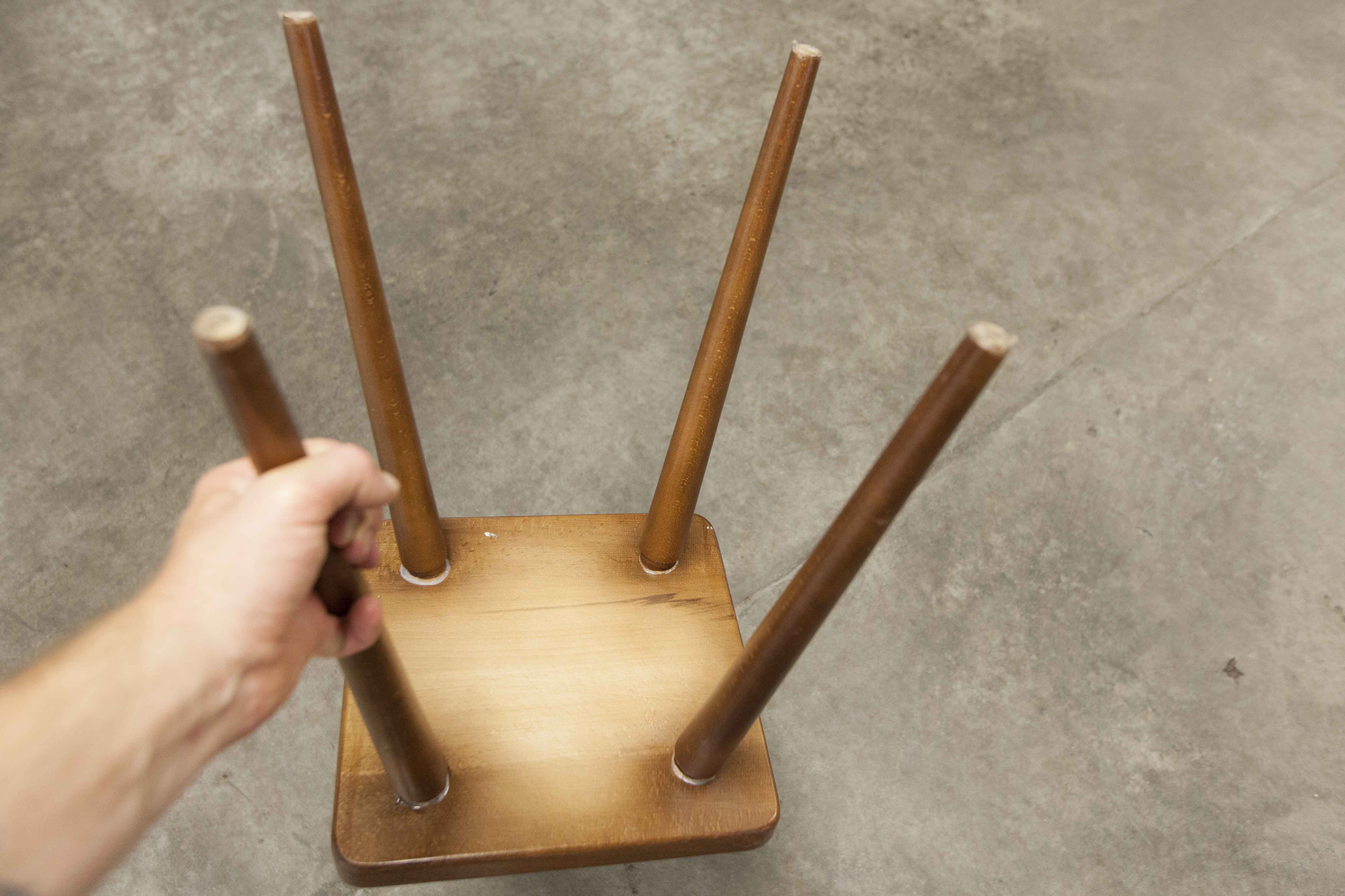 Scandinavian beech square 1960