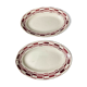 Lot 2 flat ceramic cup plate by Badonviller model Bernard