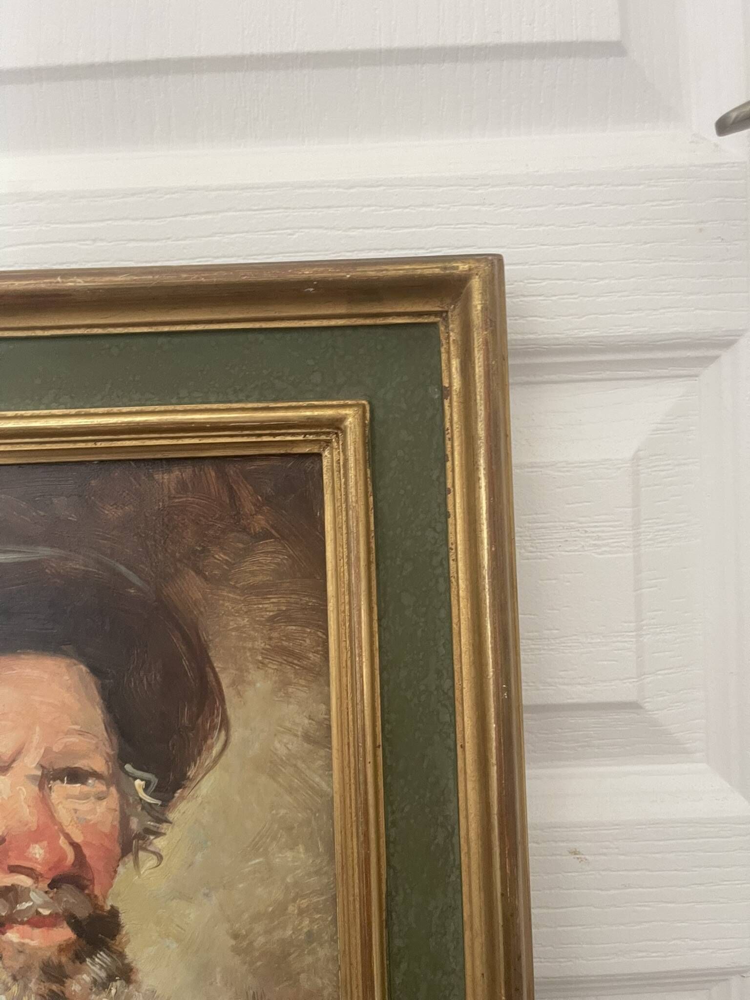 Old Oil Painting Portrait of an Old Man Signed CARDELLA