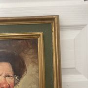 Old Oil Painting Portrait of an Old Man Signed CARDELLA