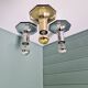 Pair of wall sconces/spotlights in chrome metal, Motoko Ishii