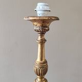 Golden wooden lamp base