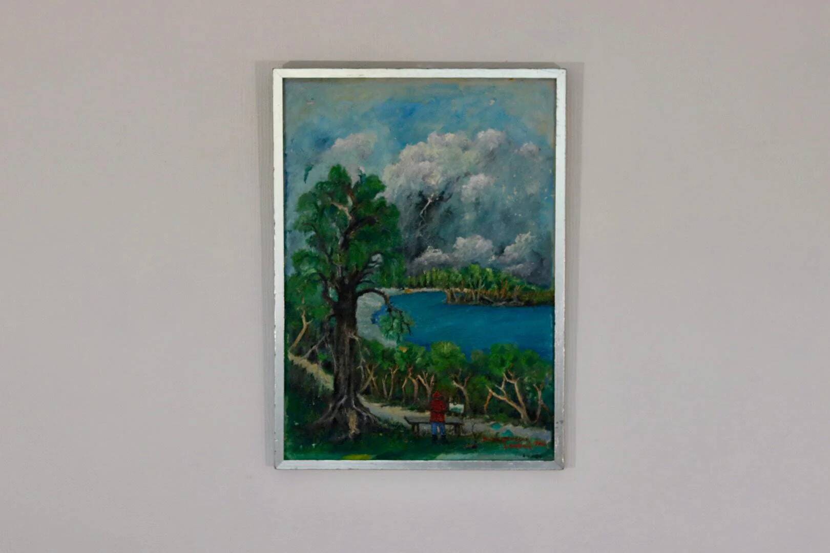 Original Mid Century Swedish Oil on Panel – “London” by Sven Jonsson