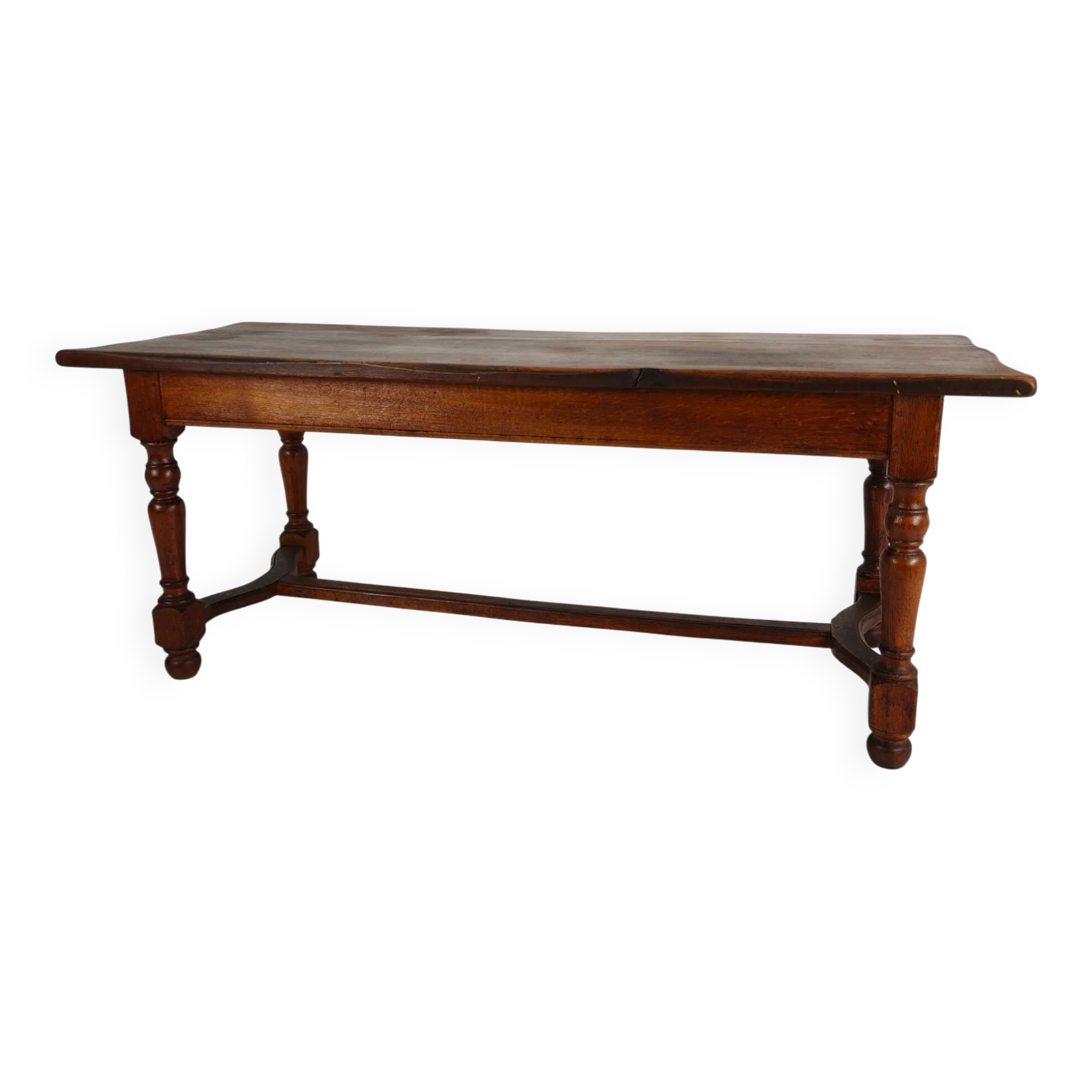 French antique oak farmhouse table – 20th century