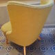 Sofa sofa and 2 armchairs chauffeurs flesh years Wing 50 vintage
