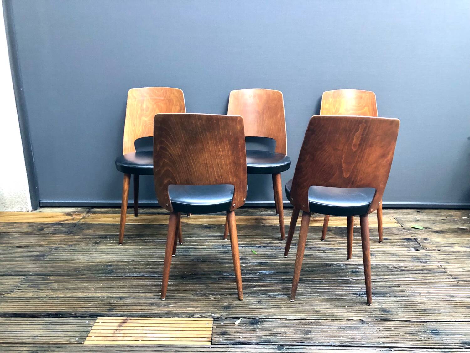 Set de 5 chaises Baumann Mondor