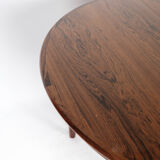 Dining table in rosewood with extension, of Danish design from the 1960s.