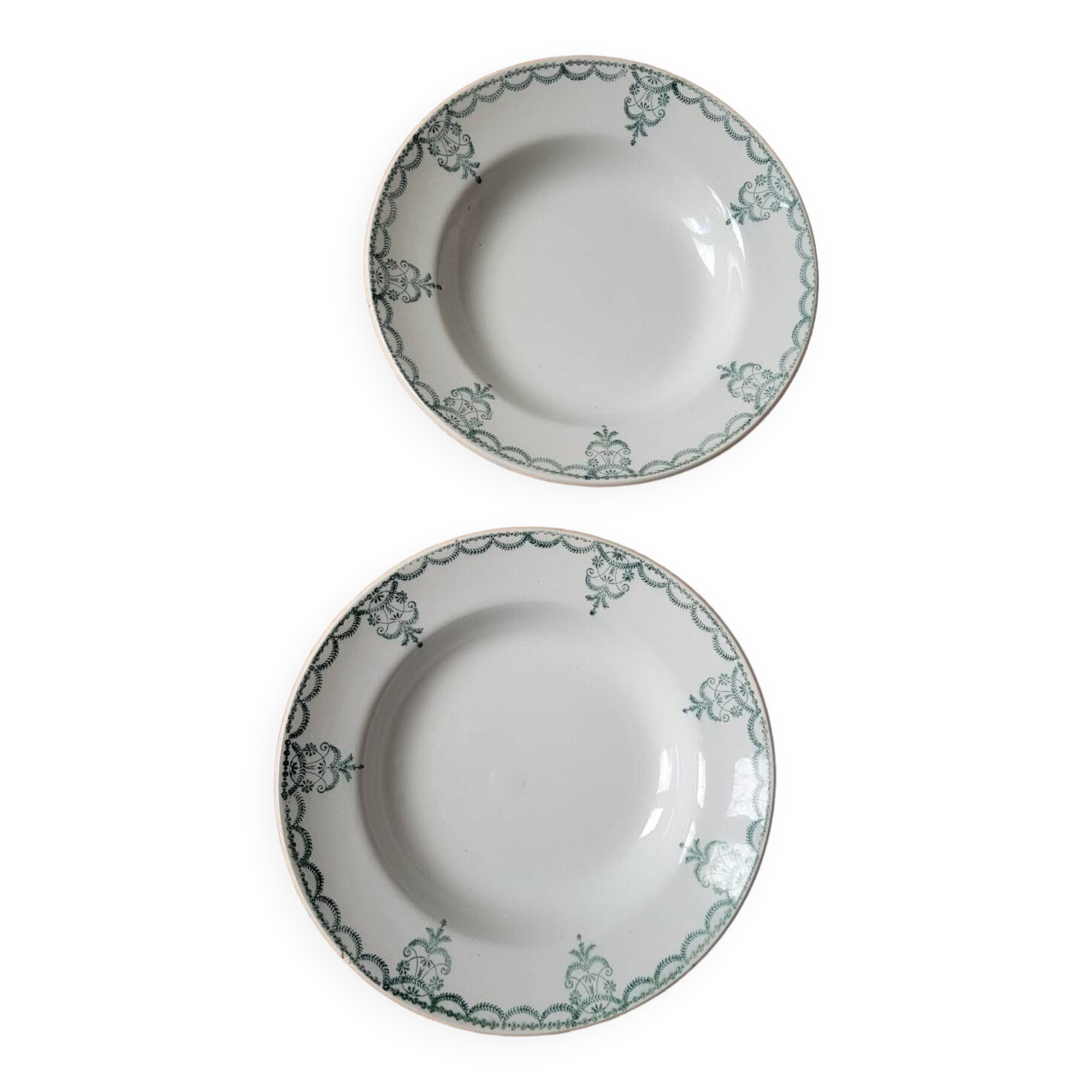Lot n°4 of 6 soup plates 418 St Amand