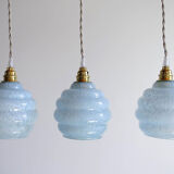 Marbled opaline globe hanging