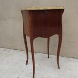 Bedside in Louis XV style marquetry