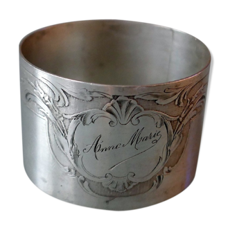 Massive silver towel round Minerva punch, Boulenger goldsmith