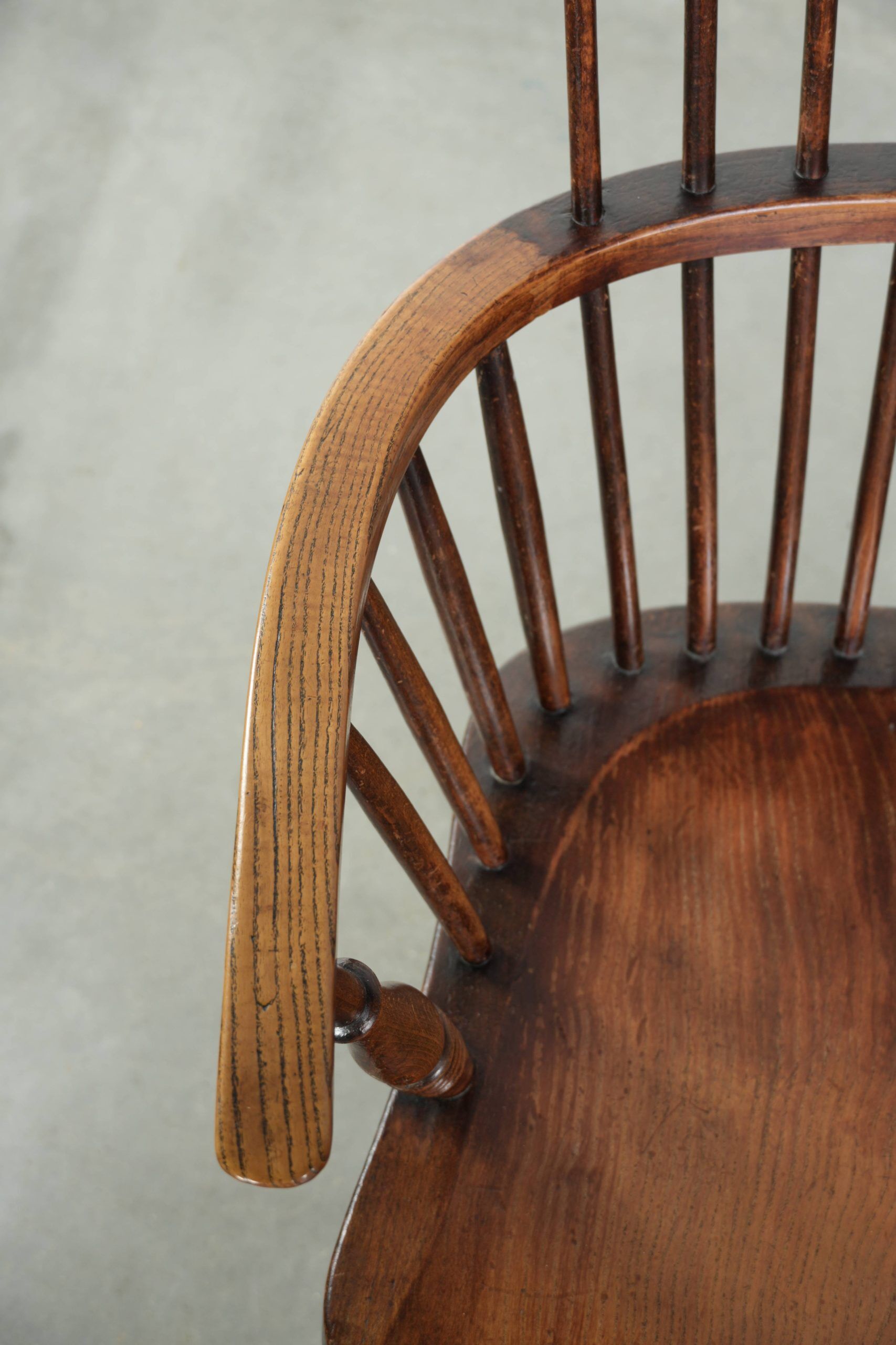 Fauteuil Windsor anglaise antique du 19ème siècle