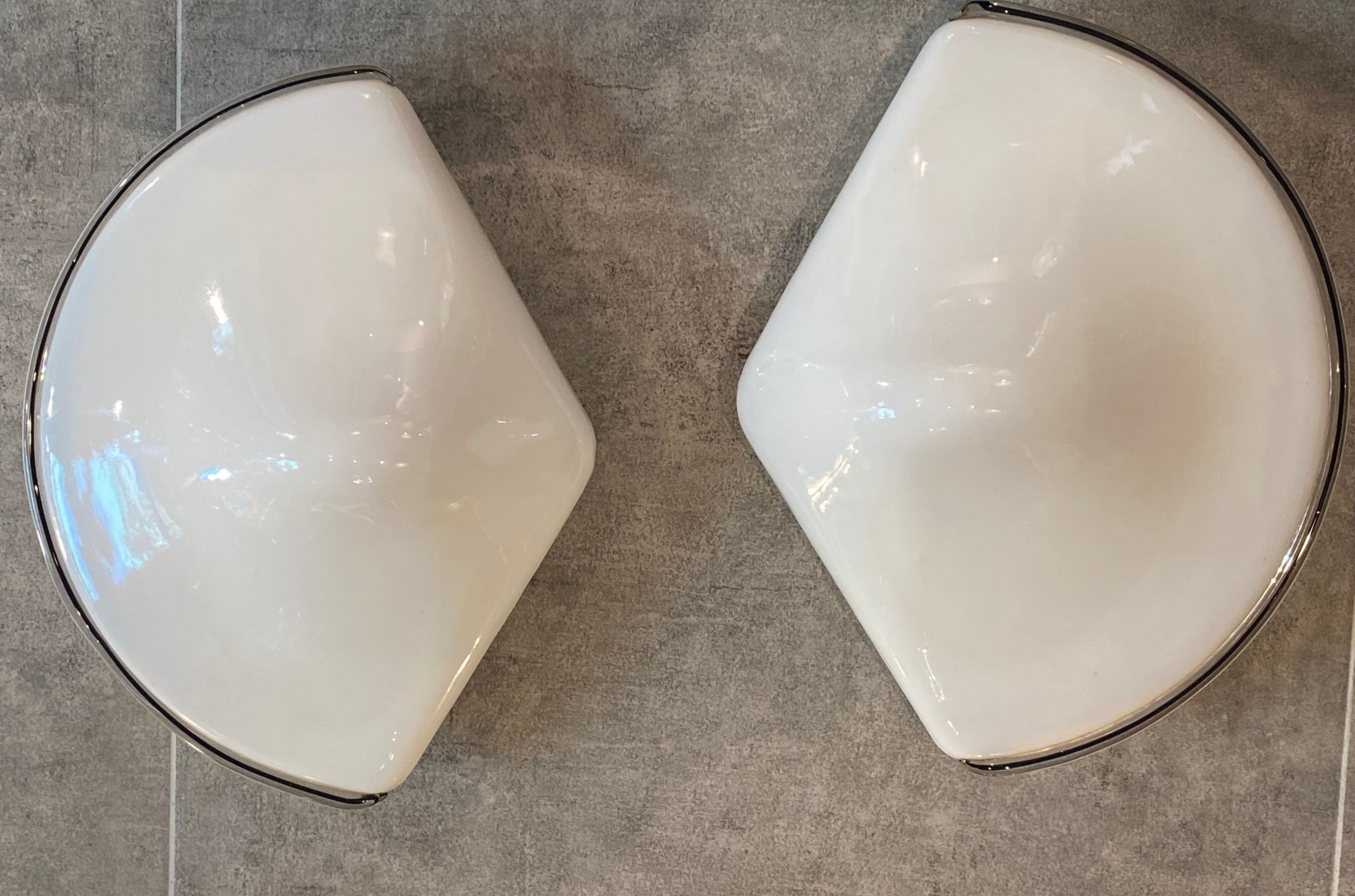 Paire d'appliques en verre de Murano années 70