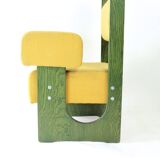 Fauteuil trône haut unique, Tchécoslovaquie 1980