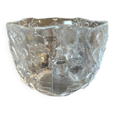 Bol scandinave en verre moulé Kosta Boda – Décor nordique en relief –
