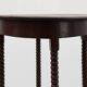Art Deco round wooden side table with spindle legs, France circa 1900