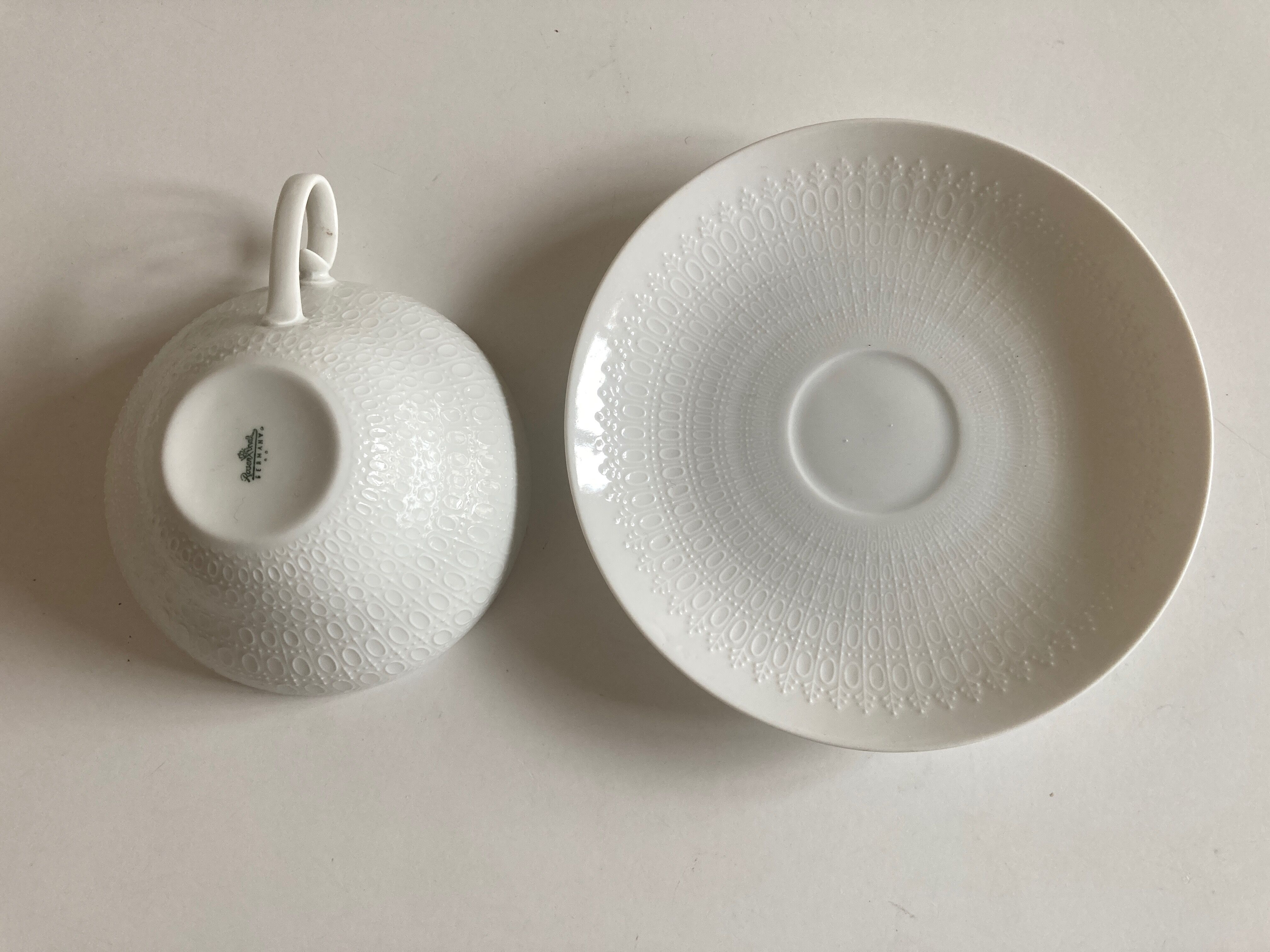 Set of 8 lunches Romance Bjorn Wiinblad for Rosenthal Denmark 1959