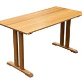 Vintage shaker dining table in oak minimalist design 70's