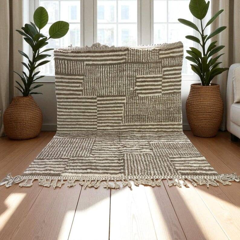 Tapis beni ouarain en laine taille 200cmx300cm