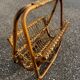 vintage rattan magazine rack