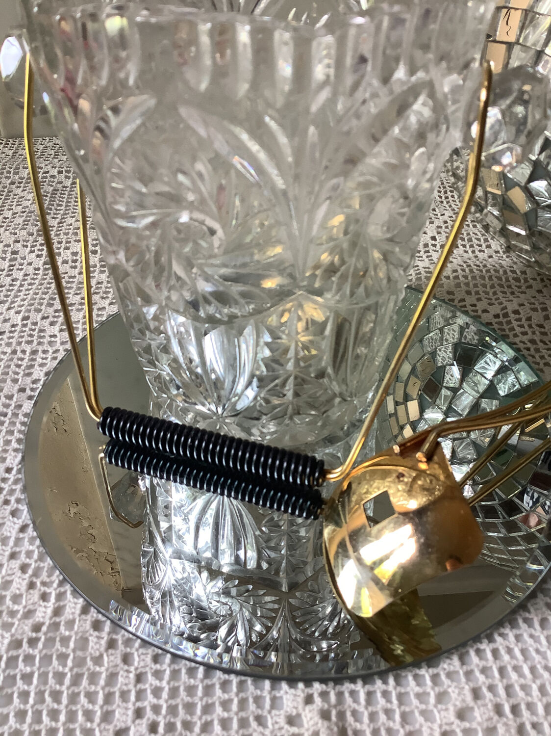 Seau à glace en cristal