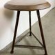 Tabouret d'atelier industriel gris, années 1960