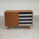 U-458 Sideboard Cabinet by Jiri Jiroutek for Interier Praha black and white 1960