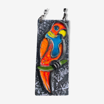 Vintage ceramic parrot