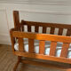 Vintage Scandinavian wooden cradle